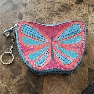 Kim Rogers Change Purse Zippered Key Chain